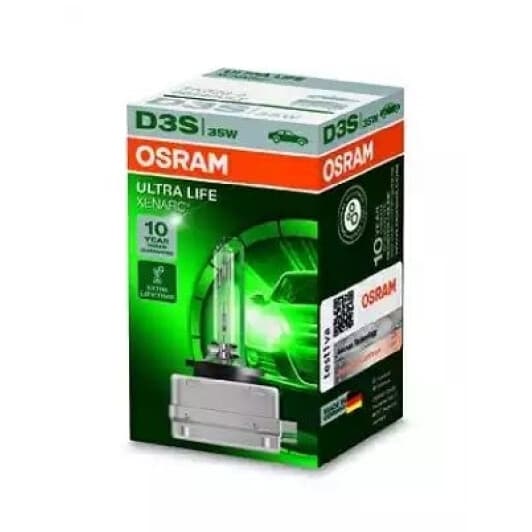 Автолампа Osram Xenarc Ultra Life D3S PK32d-5 35 W прозрачная 66340ULT