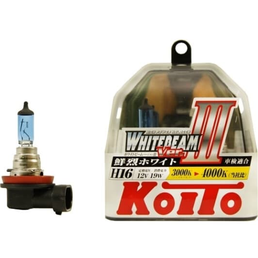 Автолампа KOITO WhiteBeam ver. III H16 PGJ19-2 19 W світло-блакитна P0749W
