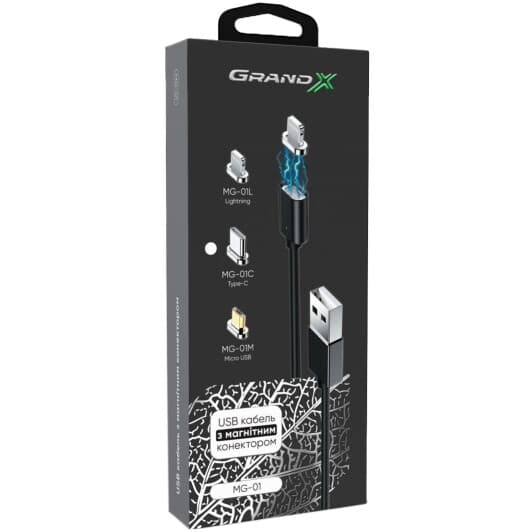 Кабель Grand-X MG-01C USB - USB type-C 1 м