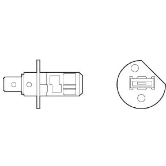 Автолампа Valeo Essential H1 P14,5s 55 W прозрачная 032003