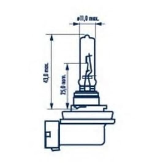 Автолампа Narva Standard H9 PGJ19-5 65 W прозрачная 48077C1