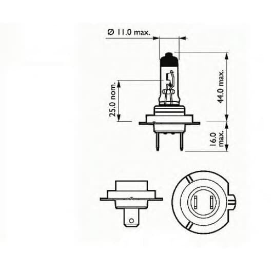 Автолампа SCT Germany H7 PX26d 55 W прозрачная 202907
