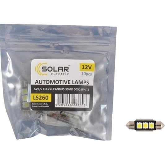 Автолампа Solar T11x36 SV8,5 LS260P
