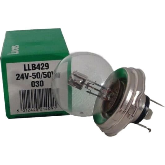 Автолампа Lucas Standard R2 (Bilux) P45t 50 W прозрачная LLB429