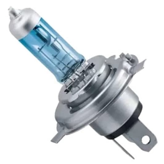 Автолампа Philips WhiteVision Ultra H4 P43t-38 60 W светло-голубая 12342WVUB1
