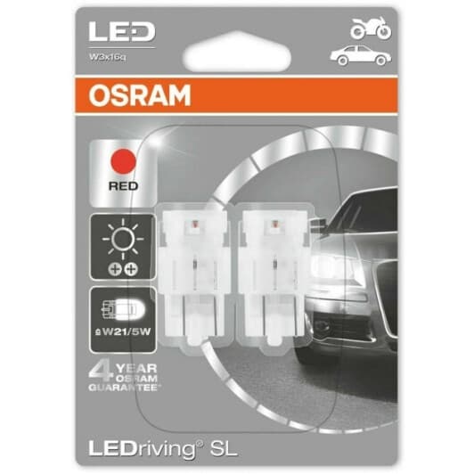 Автолампа Osram LEDriving Standard W21/5W W3x16q 3 W 7716R-02B