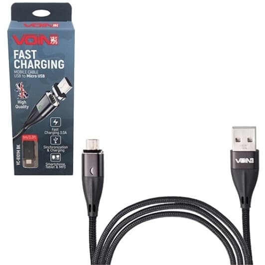 Кабель Voin VC-6101MBK USB - Micro USB 1 м