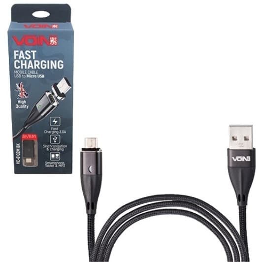 Кабель Voin VC-6102MRD USB - Micro USB 2 м