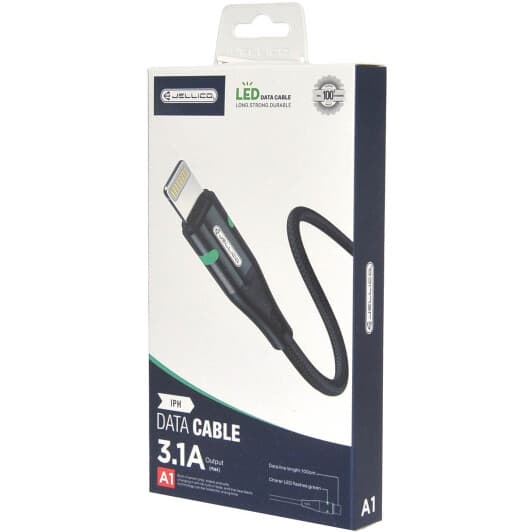 Кабель Jellico A1 RL064423 USB - Apple Lightning 1 м