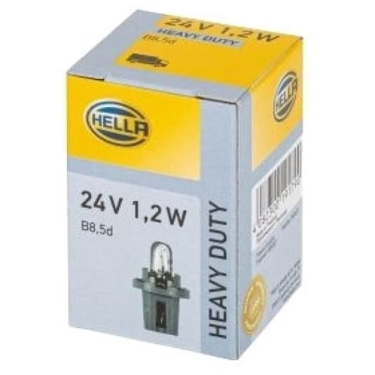 Автолампа Behr Hella B8,5d 1,2 W прозора 8GA007997071