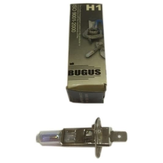 Автолампа Bugus H1 P14,5s 100 W прозрачная 12V100W