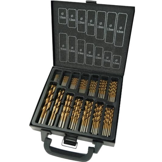 Набор сверл Starline спиральных по металлу GVHSS105TIN 1-10 мм