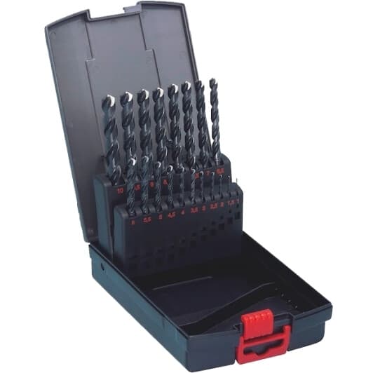 Набор сверл Würth спиральных по металлу Zebra 0624000001 1-10 мм 19 шт.