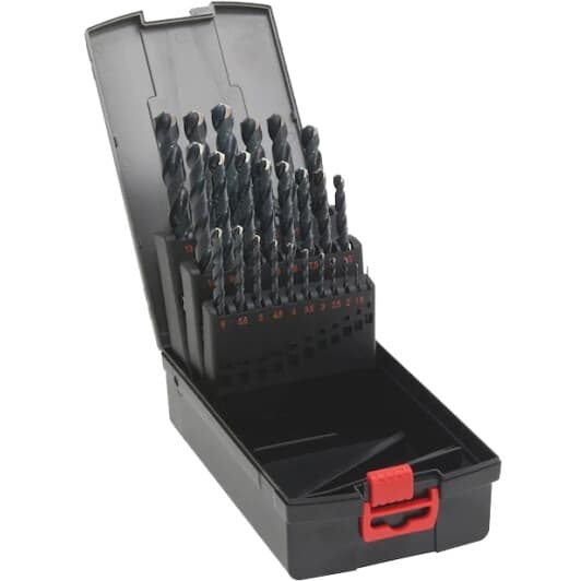 Набор сверл Würth спиральных по металлу Zebra 0624000004 1-13 мм 25 шт.