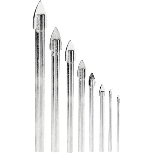 Набір свердл Granite перових по плитці та склу 2-01-008 4-12 мм 8 шт.