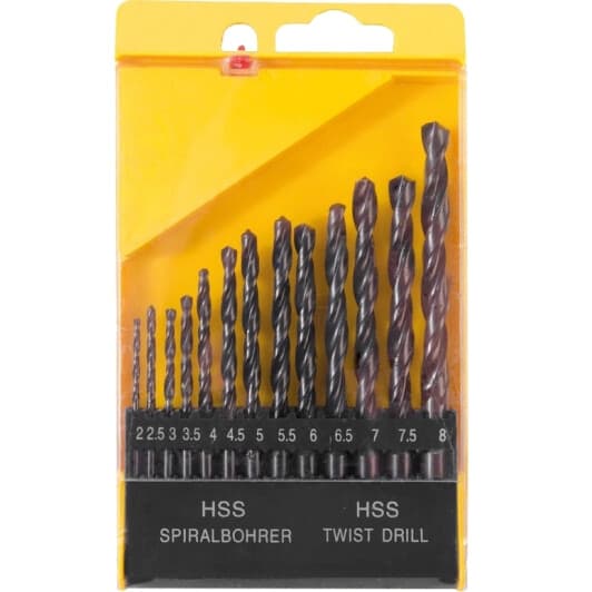 Набор сверл MasterTool спиральных по металлу 11-0213 2-8 мм 13 шт.