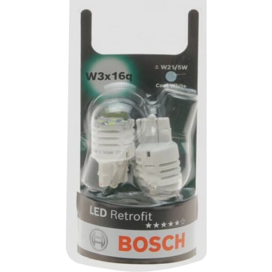 Автолампа Bosch Retrofit LED P21/5W W3x16q 1,75 W 1987301527