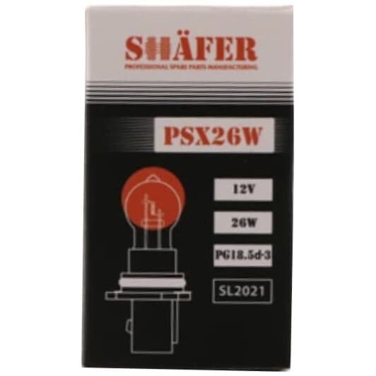 Автолампа Shafer PSX26W PG18.5d-3 26 W прозора SL2021