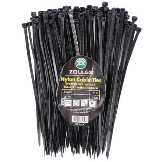 Стяжка Zollex 2838424 400 мм 7,6 мм 100 шт