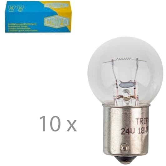Автолампа Trifa P18W BA15s 18 W прозора 01354