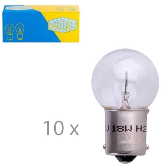 Автолампа Trifa P18W BA15s 18 W прозрачная 00370