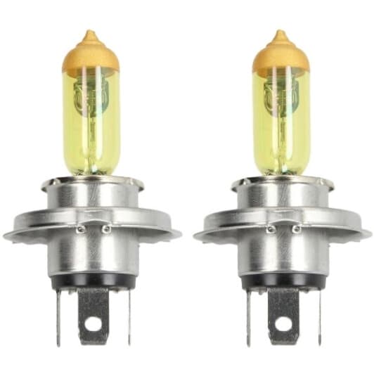 Автолампа M-TECH Powertec Retro H4 P43t 60 W желтая PTZRT4-DUO