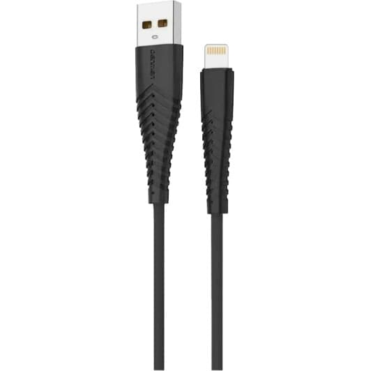 Кабель Denmen D19L DM-D19L-BK USB - Apple Lightning 1 м