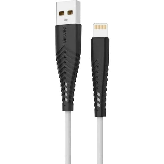 Кабель Denmen D19L DM-D19L-WH USB - Apple Lightning 1 м