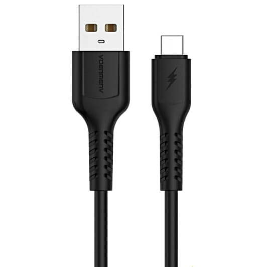 Кабель Denmen D42T DM-D42T-BK USB - type-C 1 м