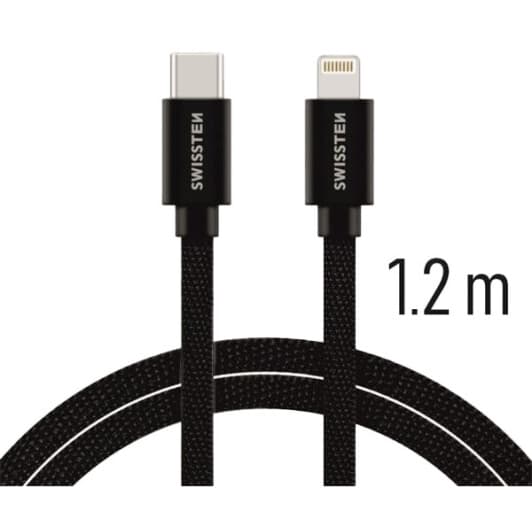 Кабель Swissten DOSWS71525201 Apple Lightning - type-C 1,2 м
