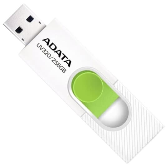 Флешка Adata UV320 White/Green 256 ГБ