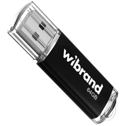 Флешка Wibrand Cougar Black 64 ГБ