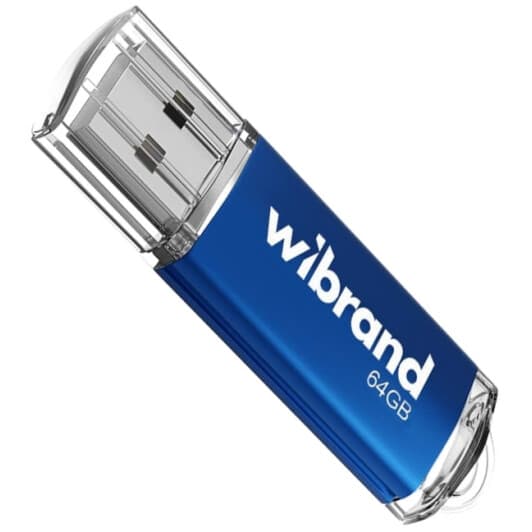 Флешка Wibrand Cougar Blue 64 ГБ