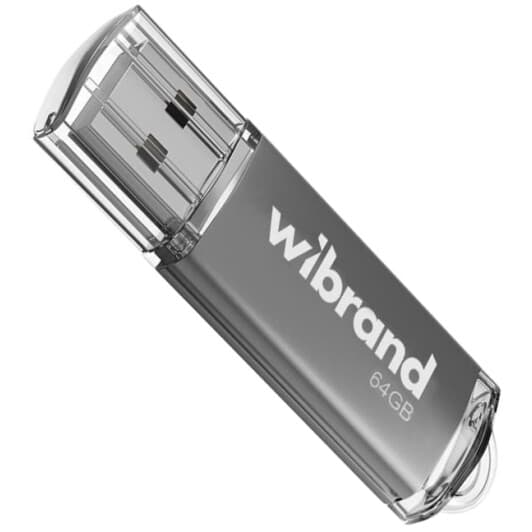 Флешка Wibrand Cougar Silver 64 ГБ