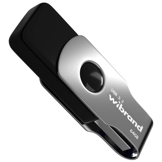 Флешка Wibrand Lizard Black 64 ГБ