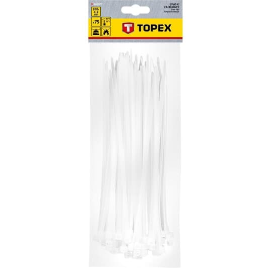 Стяжка Topex 44E977 200 мм 4,8 мм 75 шт