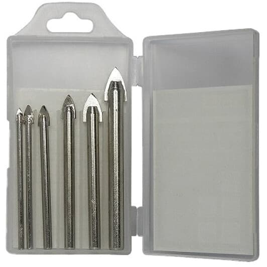 Набор сверл S&R конусных по плитке и стеклу Meister 217000006 3-10 мм 6 шт.