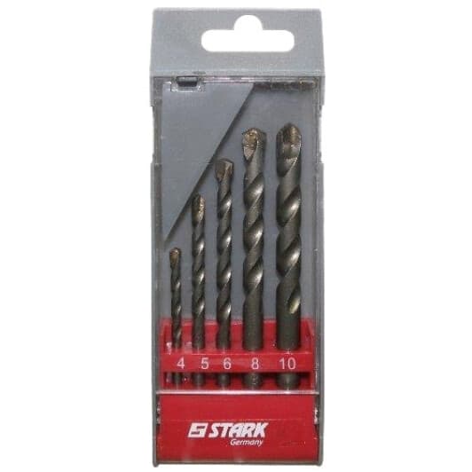 Набор сверл Stark спиральных по кирпичу и бетону FDSET05C 4-10 мм 5 шт.
