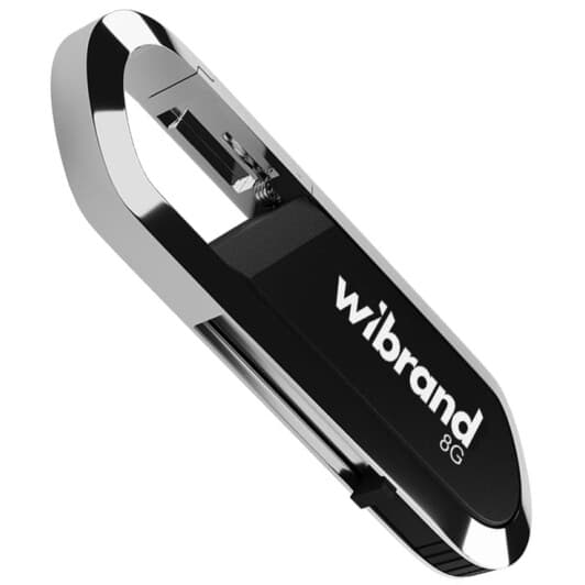 Флешка Wibrand Aligator Black 8 ГБ