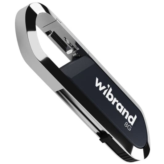 Флешка Wibrand Aligator Grey 8 ГБ