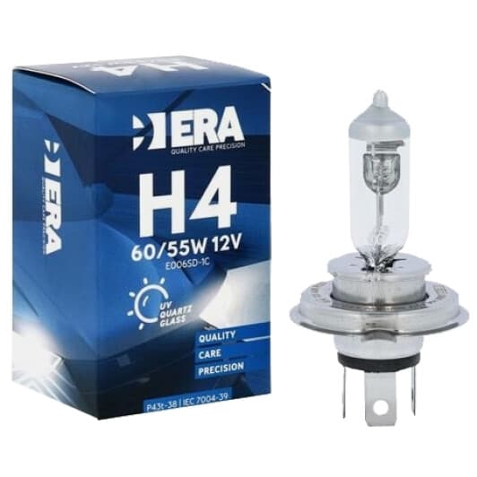 Автолампа ERA H4 P43t-38 60 W белая E006SD-1C