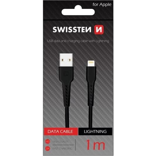 Кабель Swissten DOSWS71505540 USB - Apple Lightning 1 м