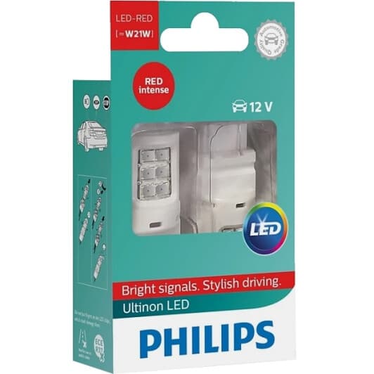 Автолампа Philips Ultinon Pro3100 W21W W3x16d 1,73 W 11065RU31B2
