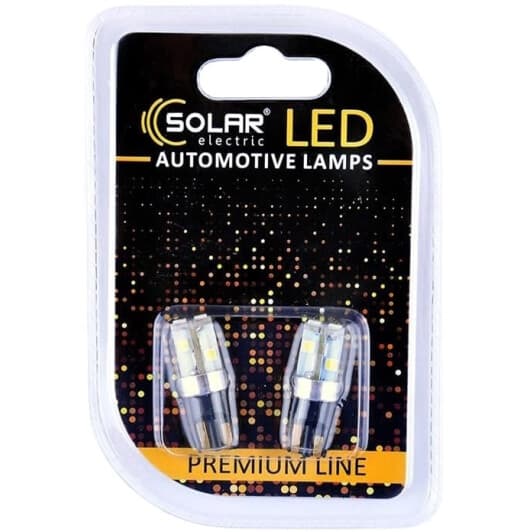 Автолампа Solar Premium Line T10 W2,1x9,5d 6 W белая SL1342