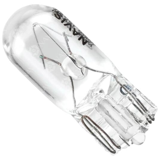 Автолампа Navis Standard T10 W2,1x9,5d 5 W белая NT10512