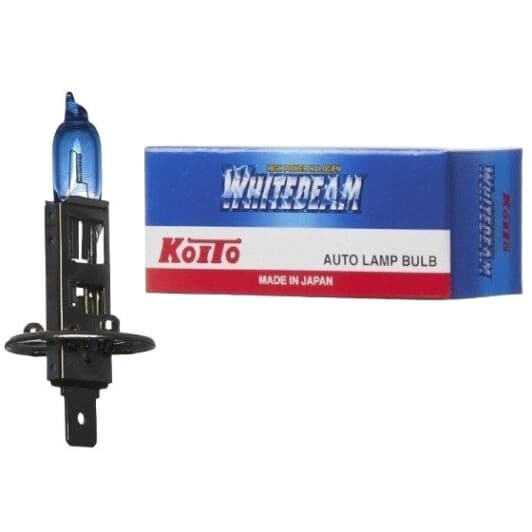 Автолампа KOITO Whitebeam H1 P14,5s 55 W прозоро-блакитна 0751W