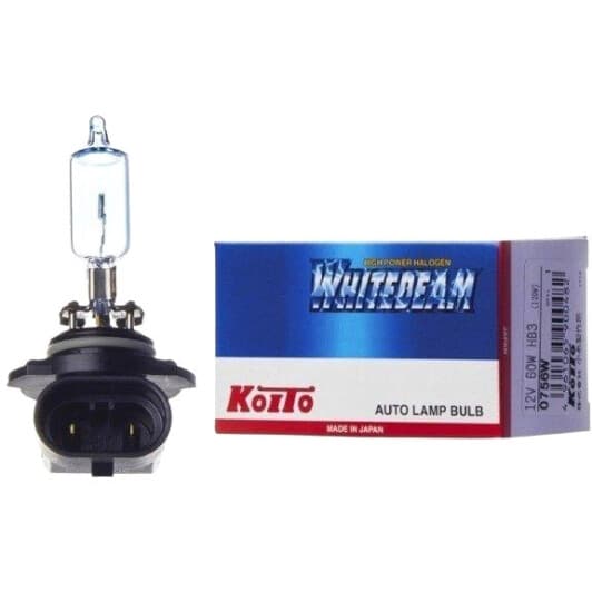 Автолампа KOITO Whitebeam HB3 P20d 65 W прозоро-блакитна 0756W