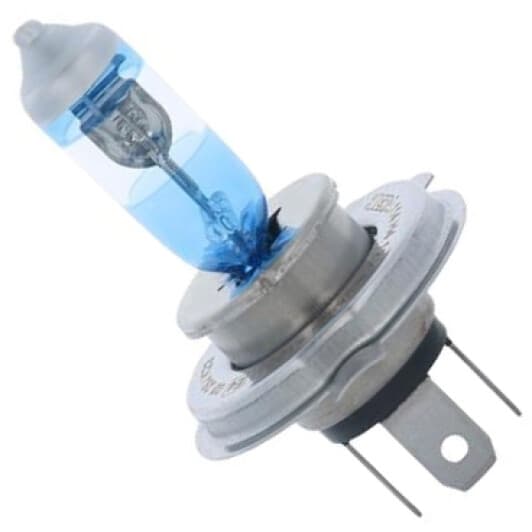 Автолампа ERA Brighter +100% H4 P43t-38 60 W прозоро-блакитна E114BR-1C