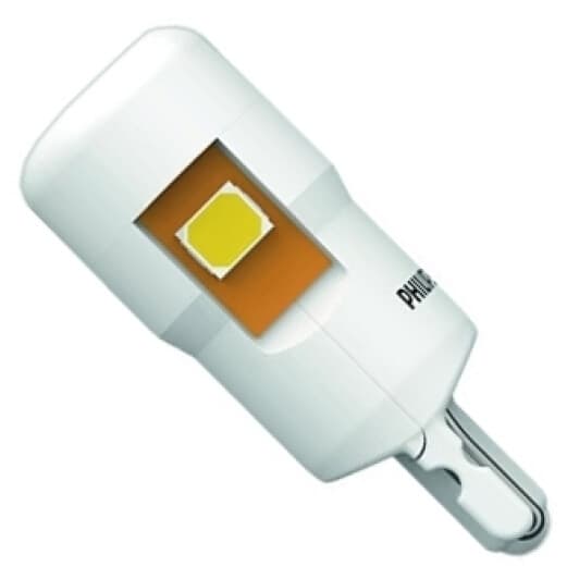 Автолампа Philips Ultinon Pro7000 W5W W2,1x9,5d 0,87 W белая 11961WU70X2