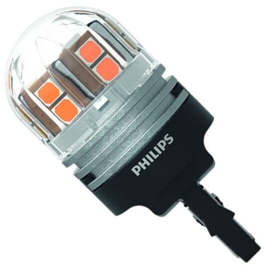 Автолампа Philips Ultinon Pro7000 WY21W W3x16d 2,5 W оранжевая 11071AU70X2